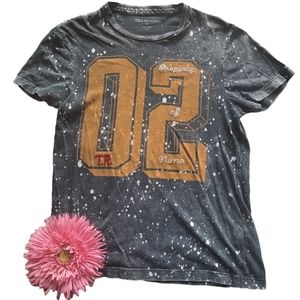 True Religion Acid Wash Short Sleeve Tee